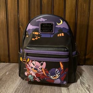used stitch and angel halloween loungefly